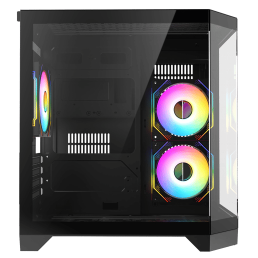 CiT DS240 Micro Tower Gaming Case - Black 