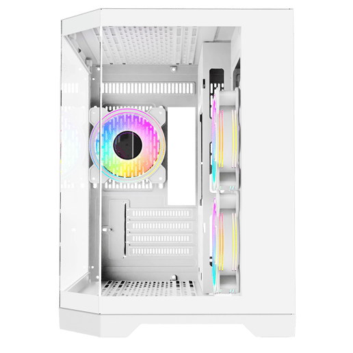 CiT DS240 Micro Tower Gaming Case - White 