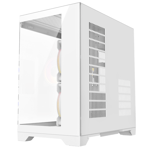 CiT DS240 Micro Tower Gaming Case - White 