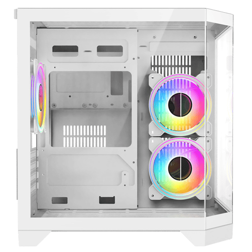 CiT DS240 Micro Tower Gaming Case - White 