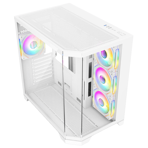 CiT DS360 Mid Tower Gaming Case - White 