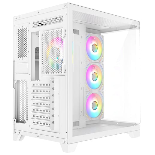CiT DS360 Mid Tower Gaming Case - White 