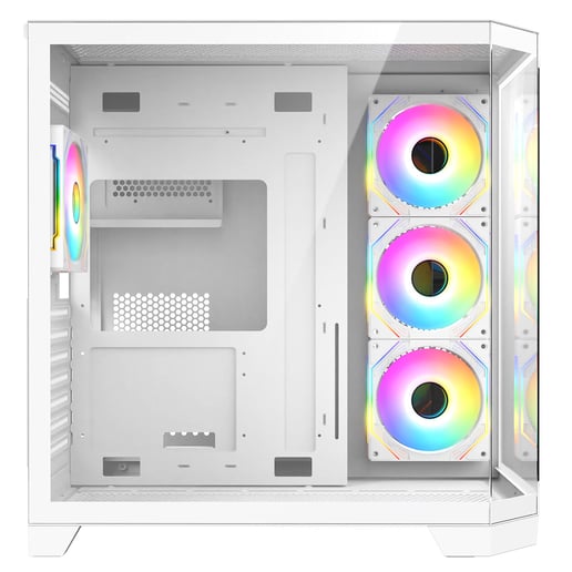 CiT DS360 Mid Tower Gaming Case - White 