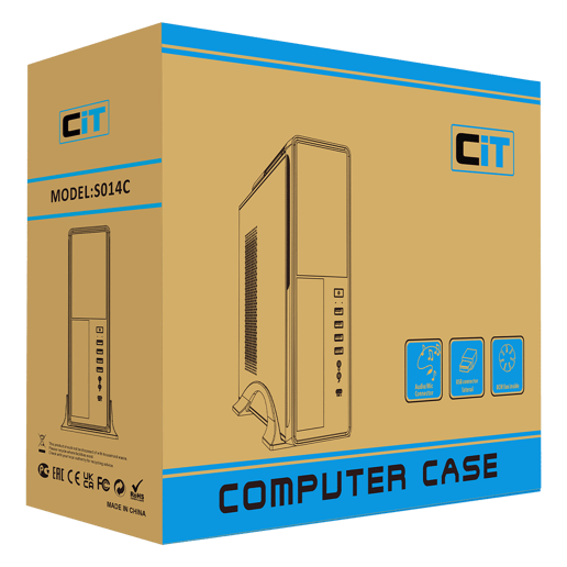 CiT S014C Micro Tower Case - Black 
