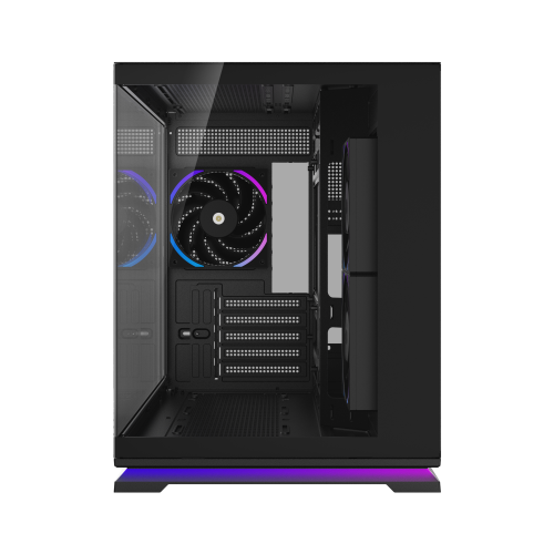 Powercool Aurora Mid Tower Gaming Case - Black 