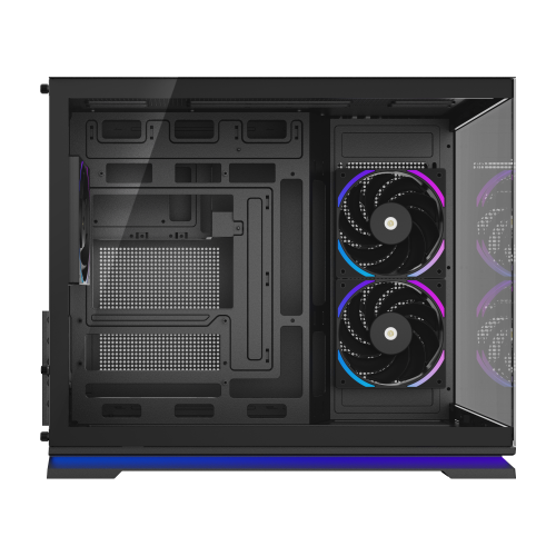 Powercool Aurora Mid Tower Gaming Case - Black 