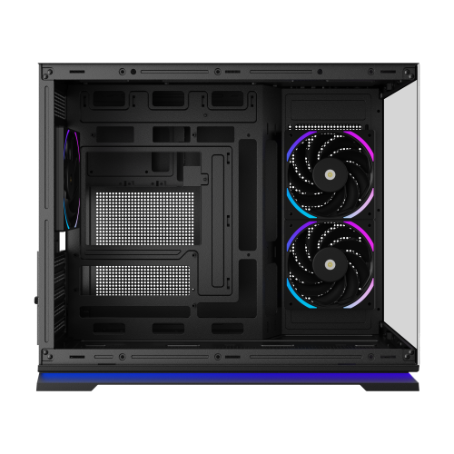 Powercool Aurora Mid Tower Gaming Case - Black 