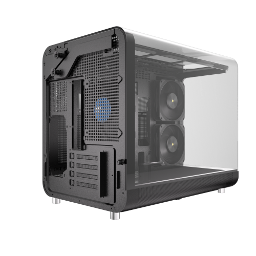 Powercool Aviator Black Micro ATX Gaming Case 3 x PWM Fans