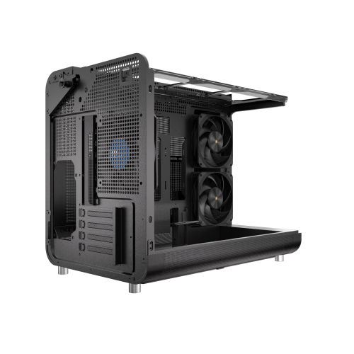 Powercool Aviator Black Micro ATX Gaming Case 3 x PWM Fans