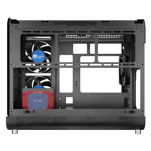 Powercool Aviator Black Micro ATX Gaming Case 3 x PWM Fans