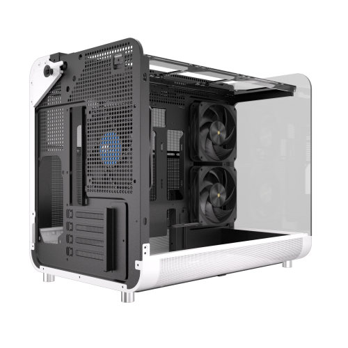 Powercool Aviator White Micro ATX Gaming Case 3 x PWM Fans