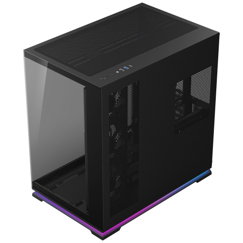 Powercool Plasma Mid Tower Gaming Case - Black 