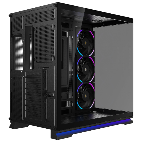 Powercool Plasma Mid Tower Gaming Case - Black 