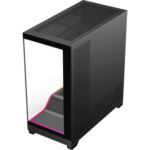 Powercool PC-PULSAR-BLK Mid Tower Gaming Case - Black 