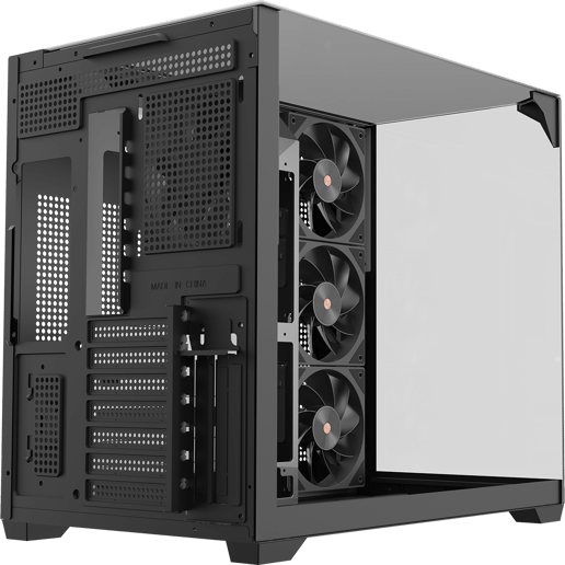 Powercool PC-PURE-BLK Mid Tower Gaming Case - Black 