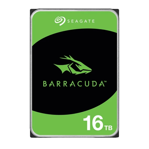16TB Seagate BarraCuda 3.5" SATA III Hard Drive - 7200RPM, 512MB Cache
