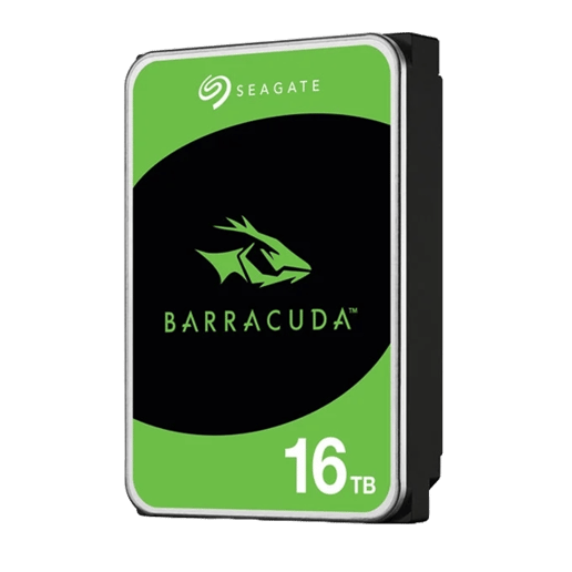 16TB Seagate BarraCuda 3.5" SATA III Hard Drive - 7200RPM, 512MB Cache