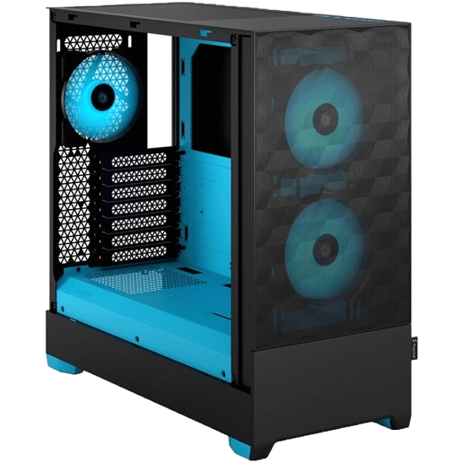 Fractal Pop Air RGB Mid Tower Gaming Case - Cyan 