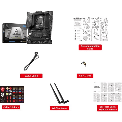 MSI MAG B760 TOMAHAWK WIFI ATX Motherboard for Intel LGA1700 CPUs