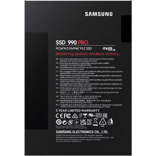 1TB Samsung 990 PRO M.2 2280 PCI Express 4.0 x4 NVMe Solid State Drive