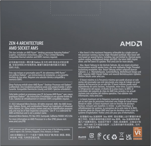AMD Ryzen 9 7900X 12 Core/24 Thread AM5 CPU 