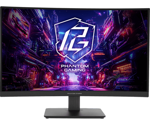 ASRock   27" Curved Gaming Monitor - VA, 180Hz, 1ms, Speakers, HDMI, DP