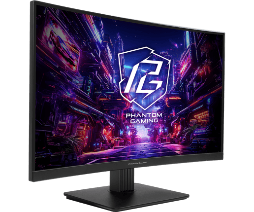 ASRock   27" Curved Gaming Monitor - VA, 180Hz, 1ms, Speakers, HDMI, DP