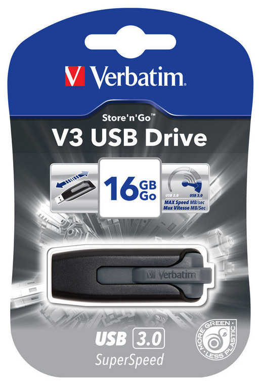 16GB Verbatim Store 'n' Go V3 USB 3.0 Flash Drive