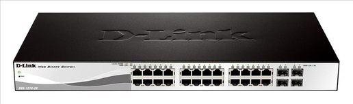D-Link DGS-1210-28P 28-port Gigabit Smart PoE Switch with 4 SFP Ports