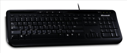 Microsoft 600 USB Wired Keyboard (Black)