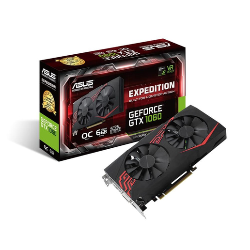 ASUS GeForce GTX 1060 Expedition OC 6GB Graphics Card