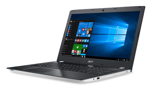 Acer Aspire E5-575-381Z (15.6 inch) Notebook PC Core i3 (6157U) 2.4GHz 8GB 1TB DVD±RW WLAN BT Webcam Windows 10 Home (Iris Graphics 550) White