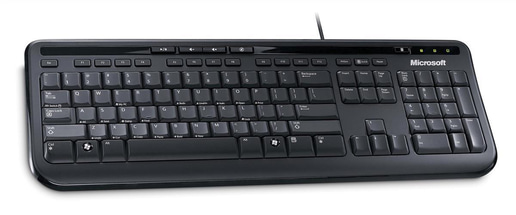 Microsoft 600 USB Wired Keyboard (Black)