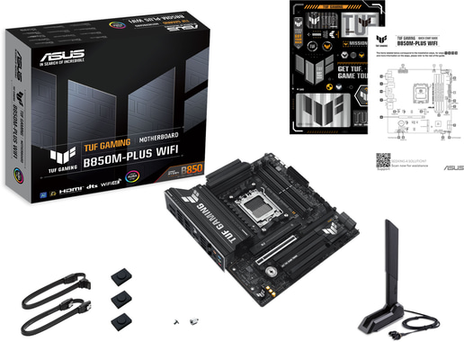 ASUS TUF Gaming B850M-Plus WiFi mATX Motherboard for AMD AM5 CPUs