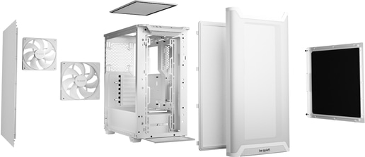 Be Quiet! Pure Base 501 Airflow Mid Tower Case - White 