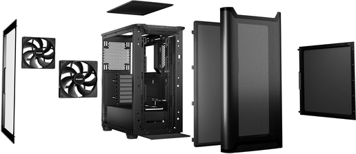 Be Quiet! Pure Base 501 Airflow Window Mid Tower Gaming Case - Black 