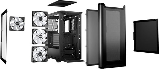 Be Quiet! Pure Base 501 DX Mid Tower Gaming Case - Black 