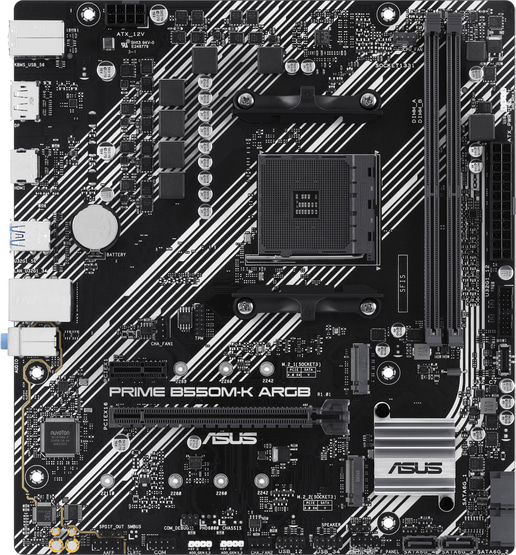 ASUS Prime B550M-K ARGB mATX Motherboard for AMD AM4 CPUs