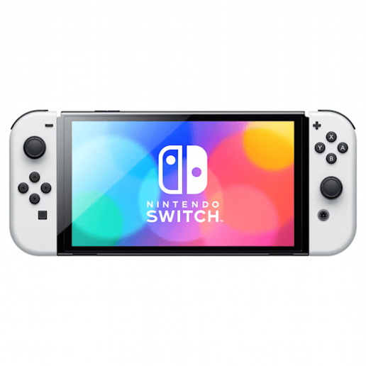 Nintendo Switch OLED Console in White with White Joy-Con Controllers