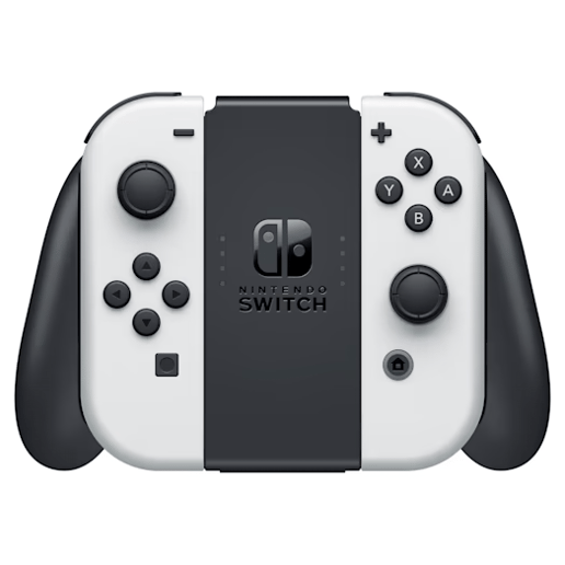 Nintendo Switch OLED Console in White with White Joy-Con Controllers