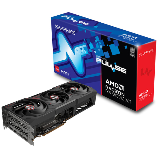 Sapphire Radeon RX 9070 Pulse 16GB GDDR6 Graphics Card
