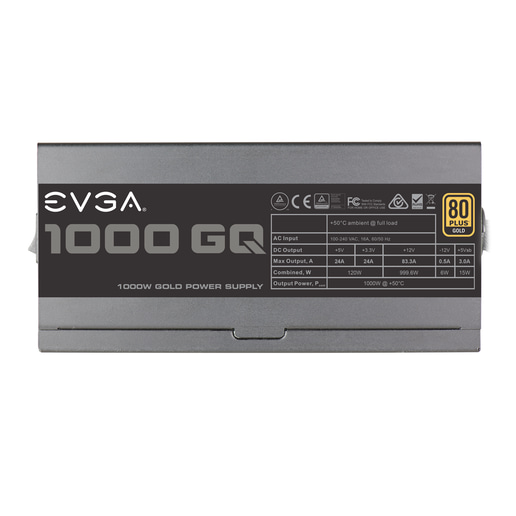 EVGA 1000 GQ 1000W Semi-Modular Power Supply 80 Plus Gold