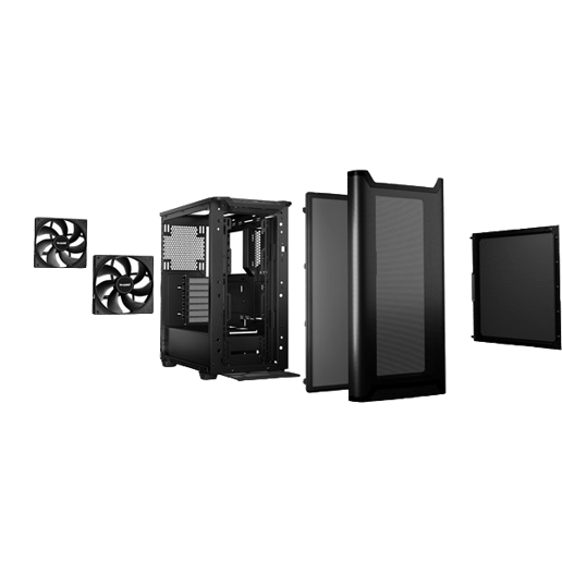 Be Quiet! Pure Base 501 Airflow Mid Tower Case - Black 