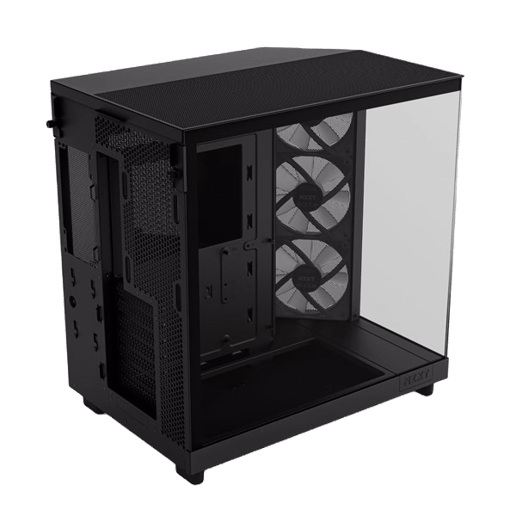 NZXT H6 Flow RGB Mid Tower Case - Black 