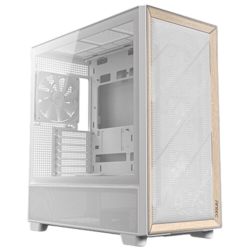 Antec Flux White Mid Tower Case - White 