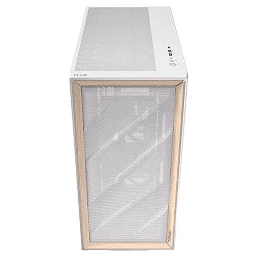 Antec Flux White Mid Tower Case - White 