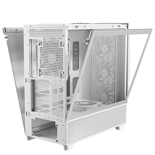 Antec Flux White Mid Tower Case - White 