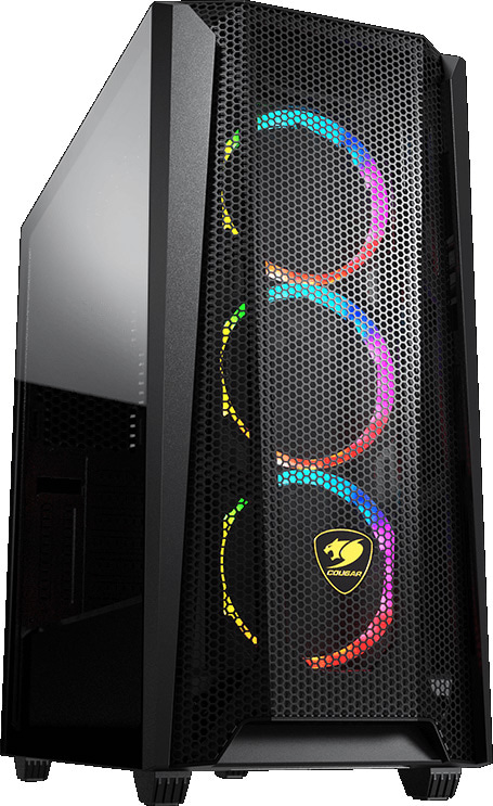 Cougar MX660 Mesh RGB Mid Tower Gaming Case - Black USB 3.0