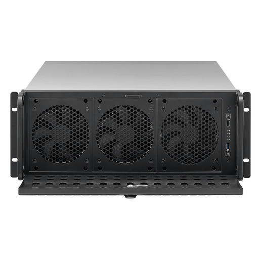 Codegen 4U 635mm Rackmount Server Case - Silver 