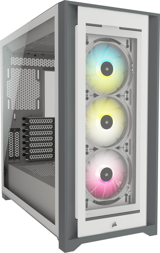 Corsair iCUE 5000X RGB Mid Tower Gaming Case - White 